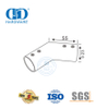 Vlekvrye staal Fabriek Glasbuishouer Clip Pyp Deur Connector Glas Paneel Connector-DDSC034