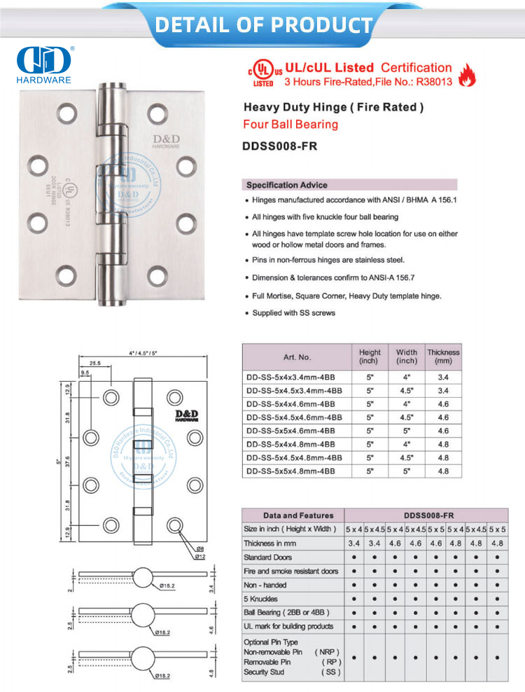 Argitektoniese deurskarnier