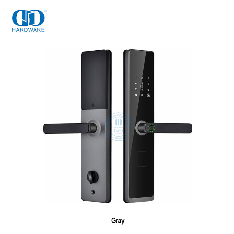 Elektroniese Sleutellose Slim Wagwoordkode Digitale Biometriese Vingerafdruk Deurhandvatslot Met Sleutel -DDDL008