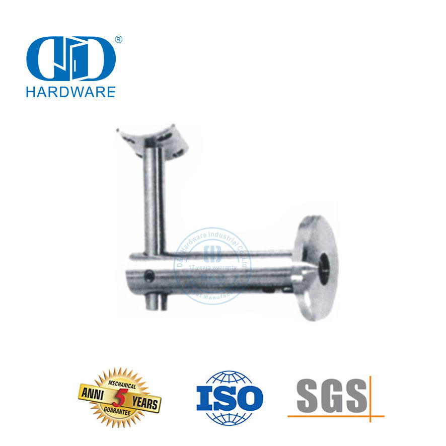 Trappe Trappe Toebehore Vlekvrye staal Glas Fitting Reling Beugel Muur Reling Bracket-DDHB005