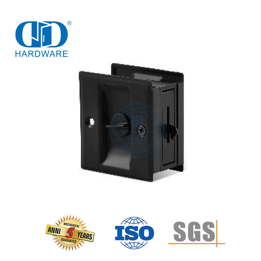 Vlekvrye staal Moderne Reguit Roller Vloergids Binne Hout Skuifdeur Hardeware Muurmontering Deurgids-DDBD091