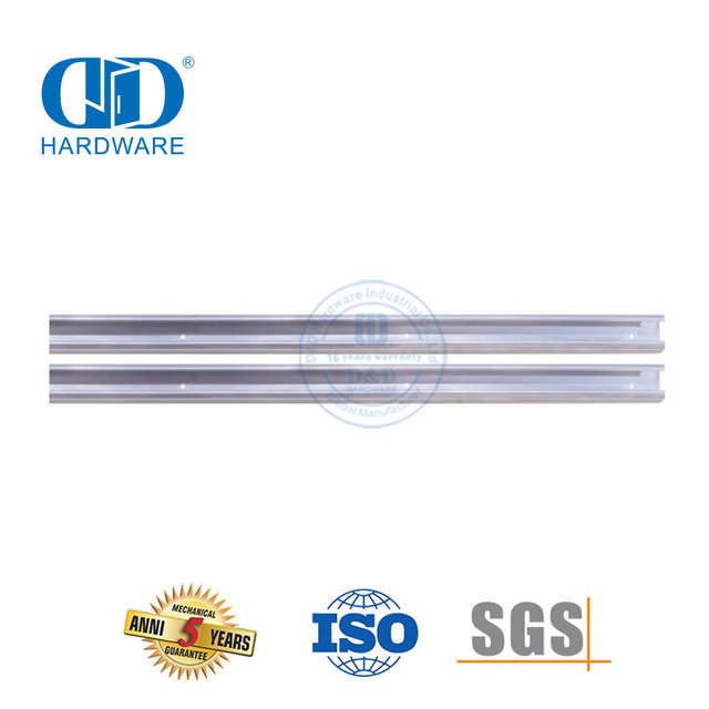 Vlekvrye staal Omleiding Schuur Deur Dekoratiewe Hardware Track Kit Wiel Roller Hout Deur Hardware-DDBD068