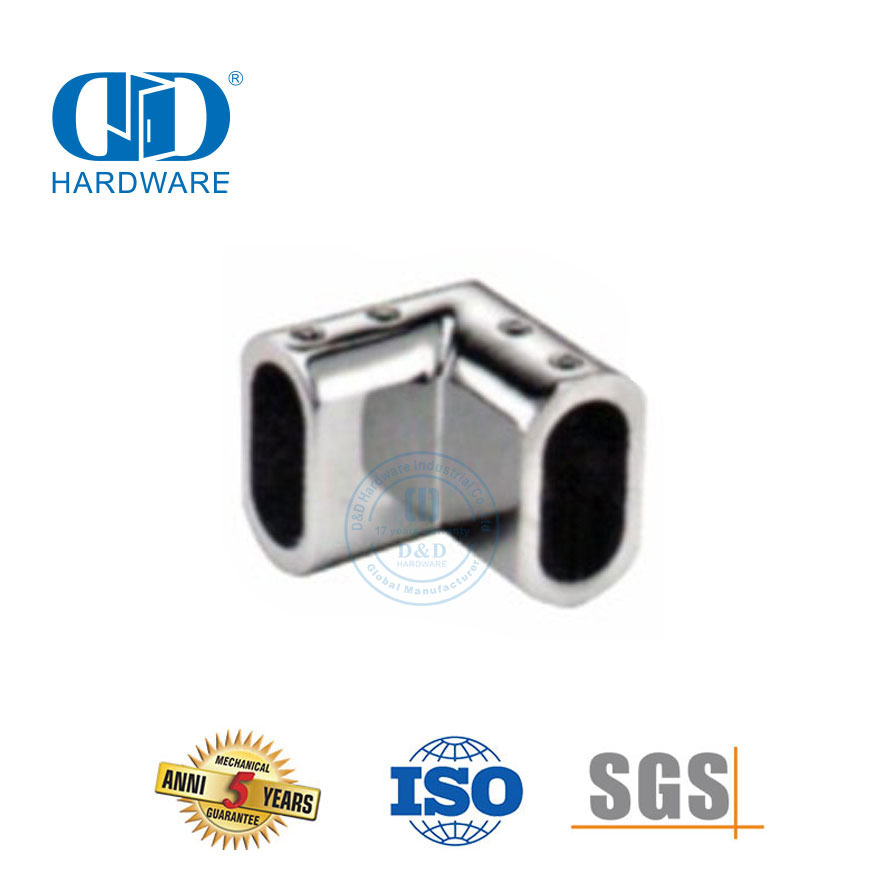 Vlekvrye staal Glas Connector Deur Skarnier Hardeware Skuifdeur Hardeware-DDSL002-7