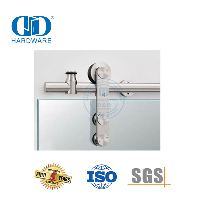 Veiligheid Vlekvrye staal Skuur Glasdeur Hardeware Staal Garage Hardeware Gebou Hardeware-DDBD045