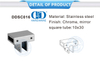 Vlekvrye staal Badkamer Ondersteuning Glas Paneel Connector Glas Deur Hardeware Stort Cabicle System-DDSC016