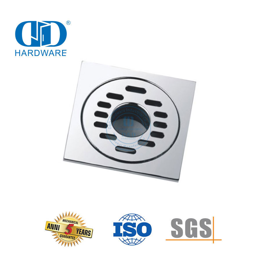 Vlekvrye staal Vierkante Toilet Stort Drein Meubels Toebehore Badkamer Vloer Drein Cover-DDFD003