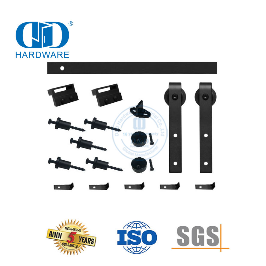 Vlekvrye staal Schuur Deur Hardeware Staal Garage Hardeware Bypass Schuur Deur Hardeware-DDBD013