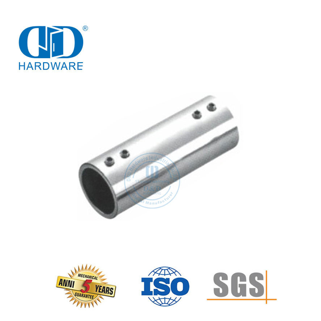 Vlekvrye staal glas paneel bracket Connector Stort hokkie Afskortings Glas Paneel Connector-DDSC037