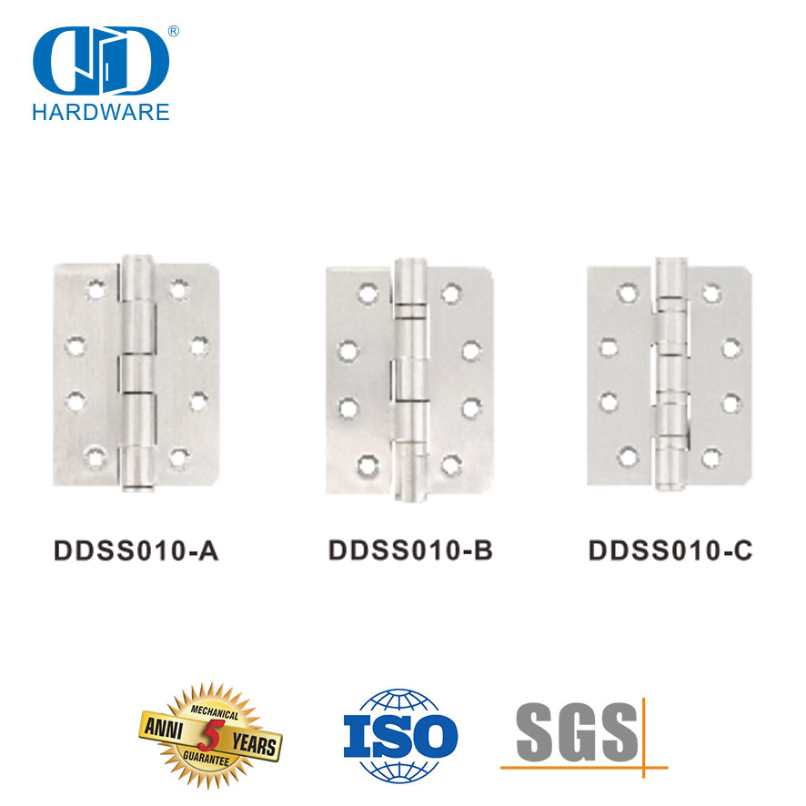 Vlekvrye staal een ronde hoek een vierkantige hoek deur skarnier-DDSS010