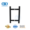 Klassieke styl mat swart H-vorm glasdeur bykomstigheid Trekhandvatsel-DDPH001-A Φ22-Swart