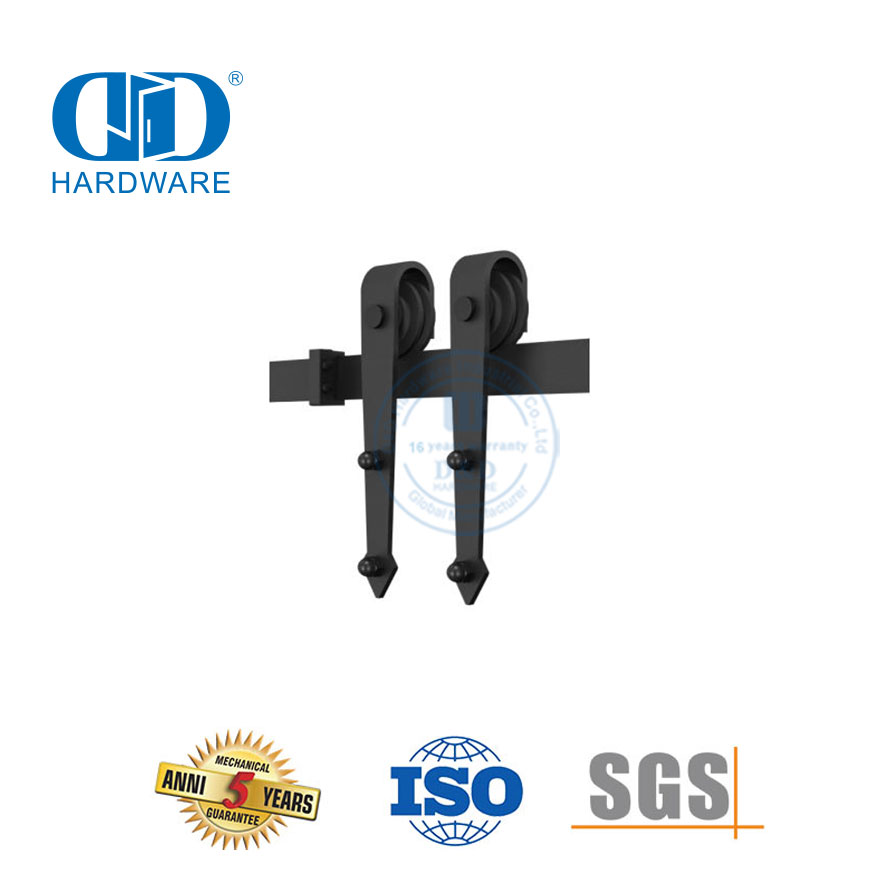 Vlekvrye staal Deur Hardeware Toebehore Bypass Skuur Deur Hardeware Skuur Hout Deur Hardeware-DDBD006