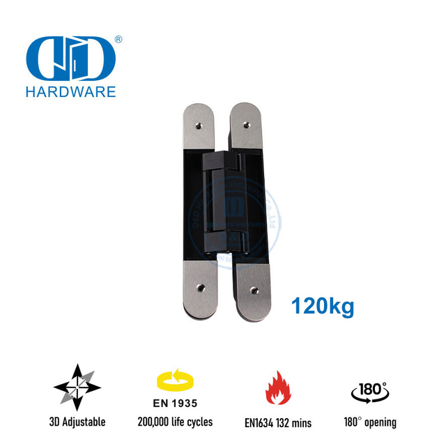 EN1935 vervaardiger 3D versteekte deurskarnier vir swaardiensdeur-DDCH008-G120
