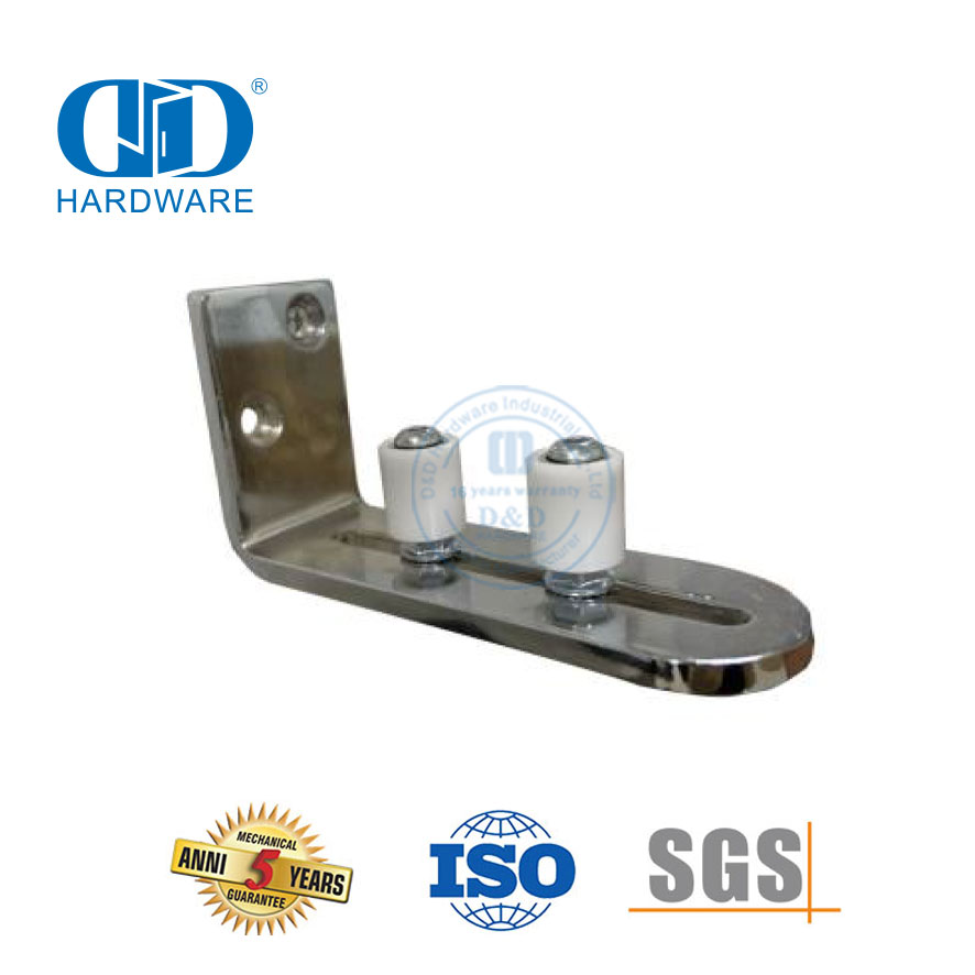 Vlekvrye staal Europa Swart Verstelbare Staan Roller Skuifdeur Ondervloer Gids-DDBD088