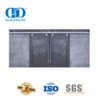 Vlekvrye staal sakdeur hardeware Muur gemonteerde dubbel gly Swaardiens skuur deur hardeware Roller Gear Kit-DDBD039