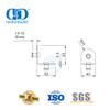 Vlekvrye staal toilet bykomstighede Stort skarnier Connector Glas Muur Hoek Clip Pas Connector-DDWC001