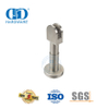 Vlekvrye staal hardeware-bybehore Chrome stortglas-klippleister Pas glasverbindings onderste klem vir toilet-DDWC004