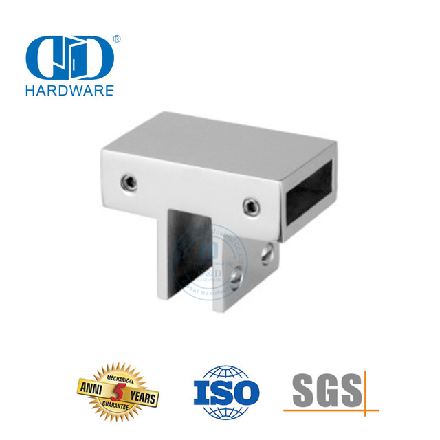 Vlekvrye staal Badkamer Ondersteuning Glas Paneel Connector Glas Deur Hardeware Stort Cabicle System-DDSC016
