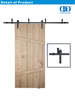 Vlekvrye staal Deur Hardeware Track Set Skuur Hout Deur Hardeware Twee-vou Schuur Deur Hardeware-DDBD007