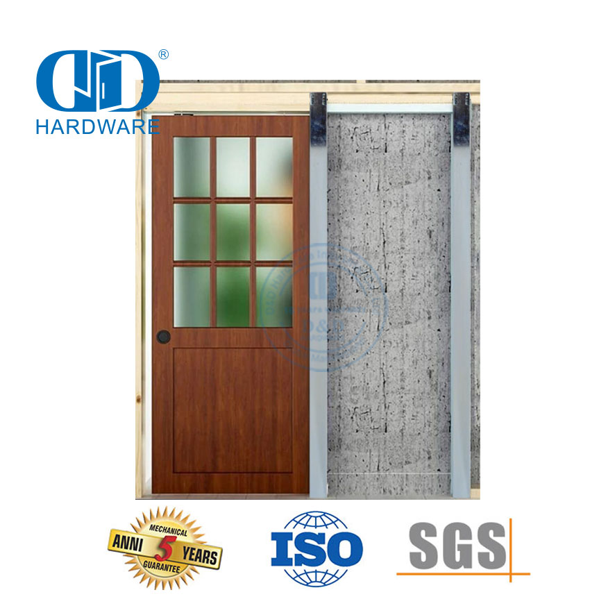Vlekvrye staal Moderne Styl Omleiding Skuur Deur Hardeware Skuur Deur Skuifdeur Spoor Meubels Hardeware-DDBD069