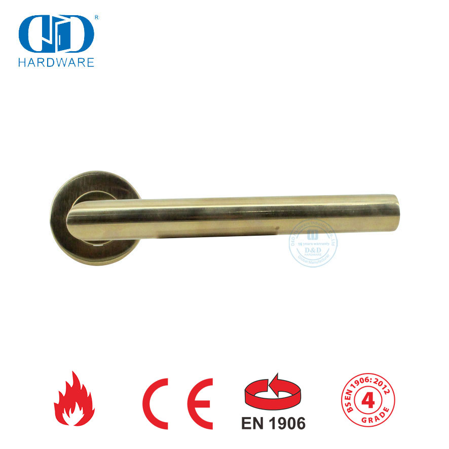 BS EN 1906 Deurslot hardeware Kommersiële pashendel Deurhandvatsels-DDTH003-PVD