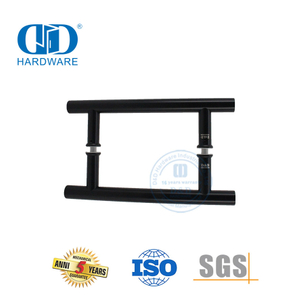 Klassieke styl mat swart H-vorm glasdeur bykomstigheid Trekhandvatsel-DDPH001-A Φ22-Swart