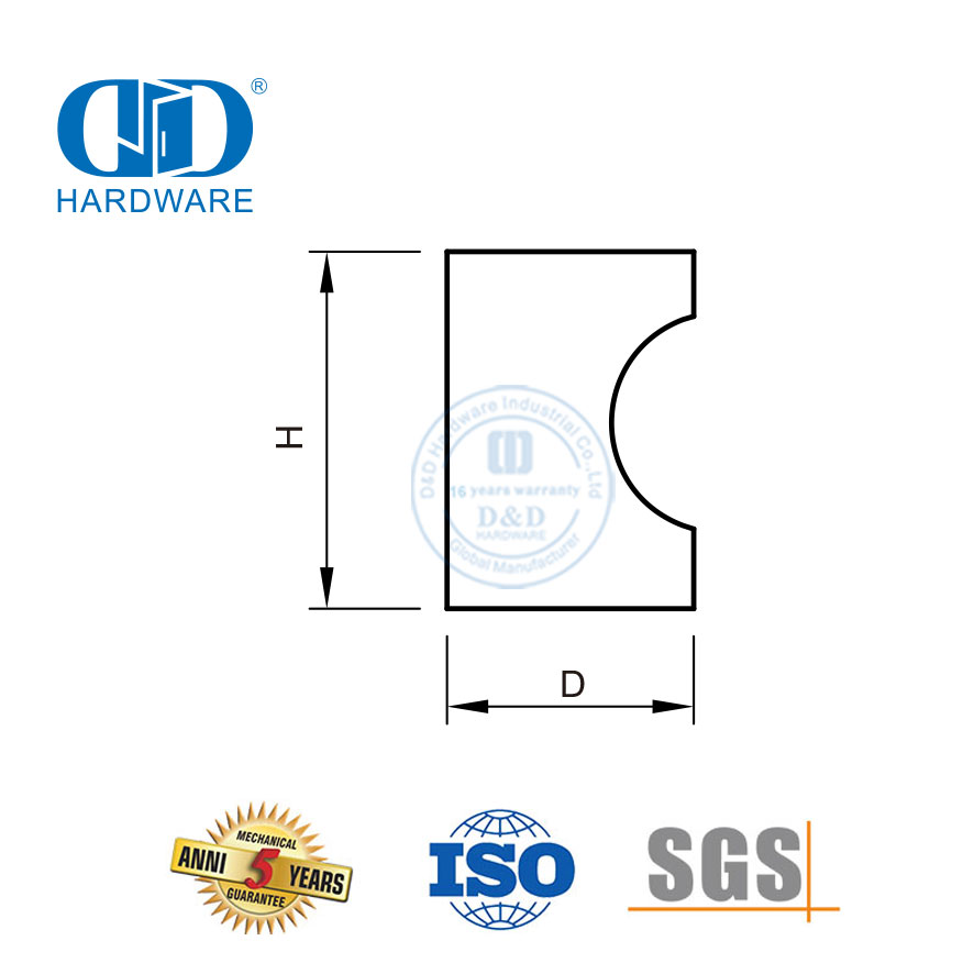 Lae Prys Koper Vlekvrye Staal Meubels Hardeware Knop Kombuis Handvatsels-DDFH065