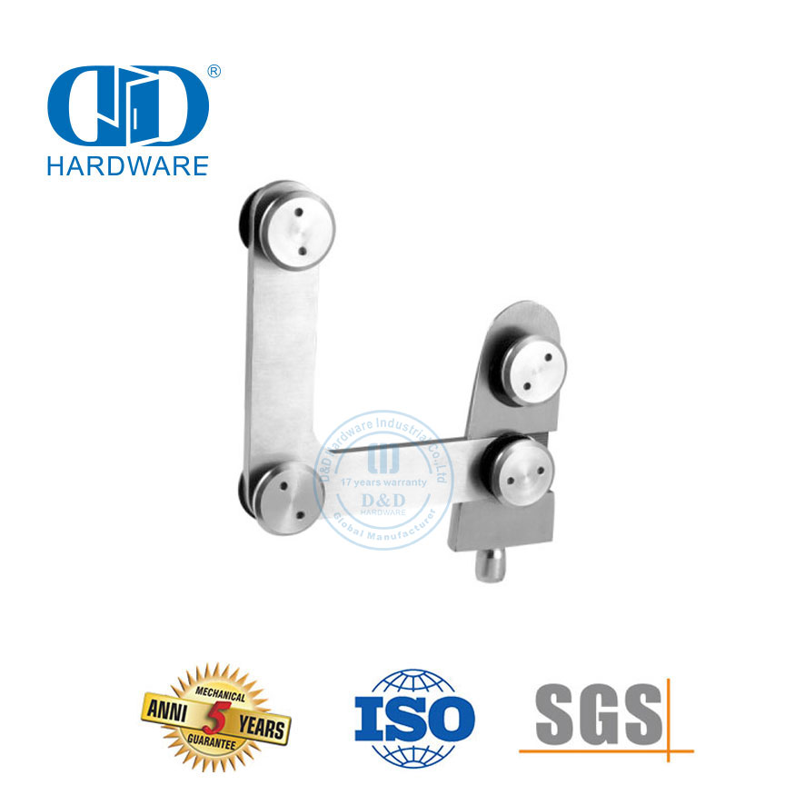 Vlekvrye staal Glas Gemonteerde Glas Connector Pas Sypaneel Piovt Glas Hardeware-DDGP010