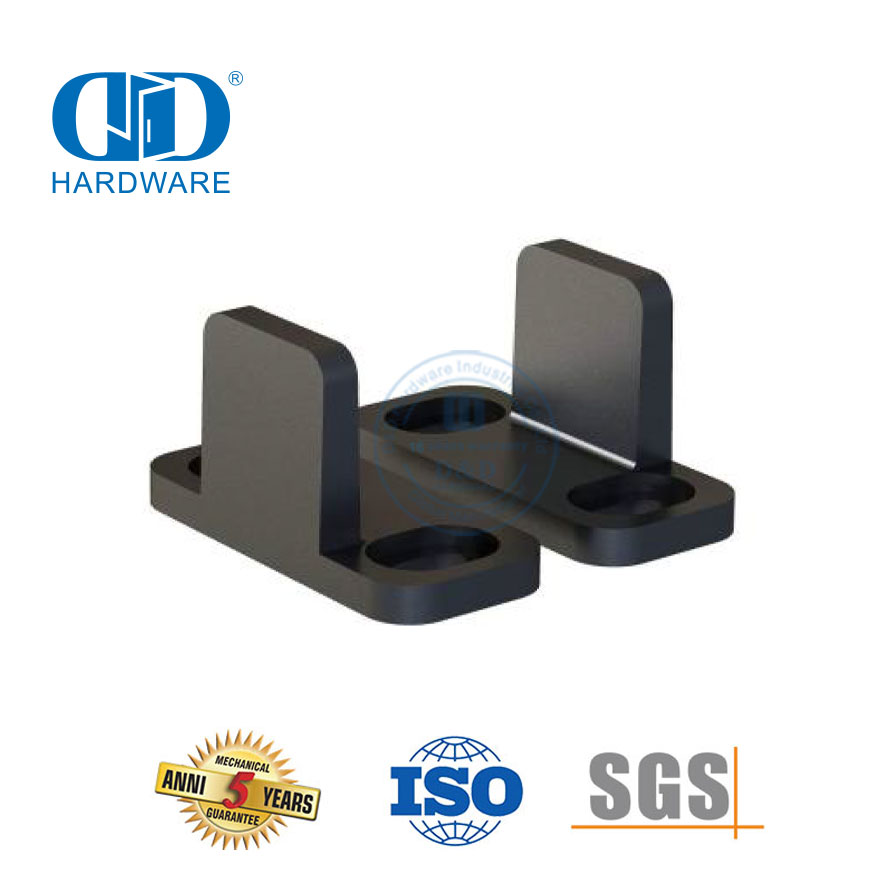 Vlekvrye staal Swart dubbeldeur Schuurdeur hardeware Deur Ondervloergids-DDBD085