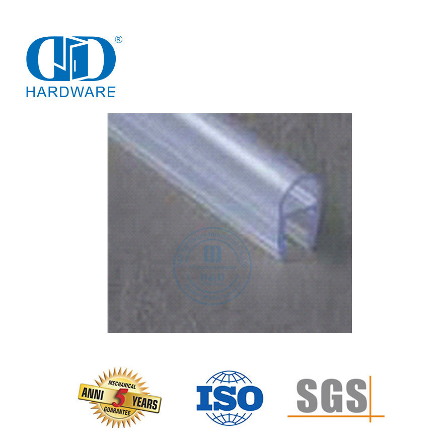 Glas hardeware toebehore Stort skuifdeur Badkamer PVC Rubber Waterdigte Seël Strip-DDWS002