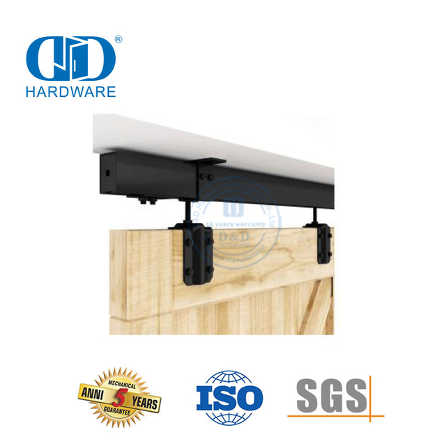 Vlekvrye staal Heavy Duty Enkelspoor Omleiding Groot Speek Wiel Skuifdeur Hardeware Omleiding Schuur Deur Hardeware-DDBD037