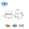 China Fabriek Roesvrye Staal Glas Deur Handvat Slot Patch Pas Hoek Slot Deur Fitting-DDGL005
