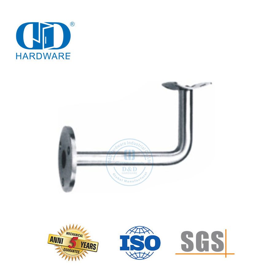 Steunbeugel Vlekvrye staal trapreling Toebehore Glasdeur Hardeware Handreling Bracket-DDHB002