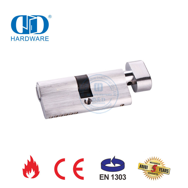 Satyn Chrome Afwerking EN 1303 Sertifisering Badkamer Slot Silinder-DDLC007-70mm-SC