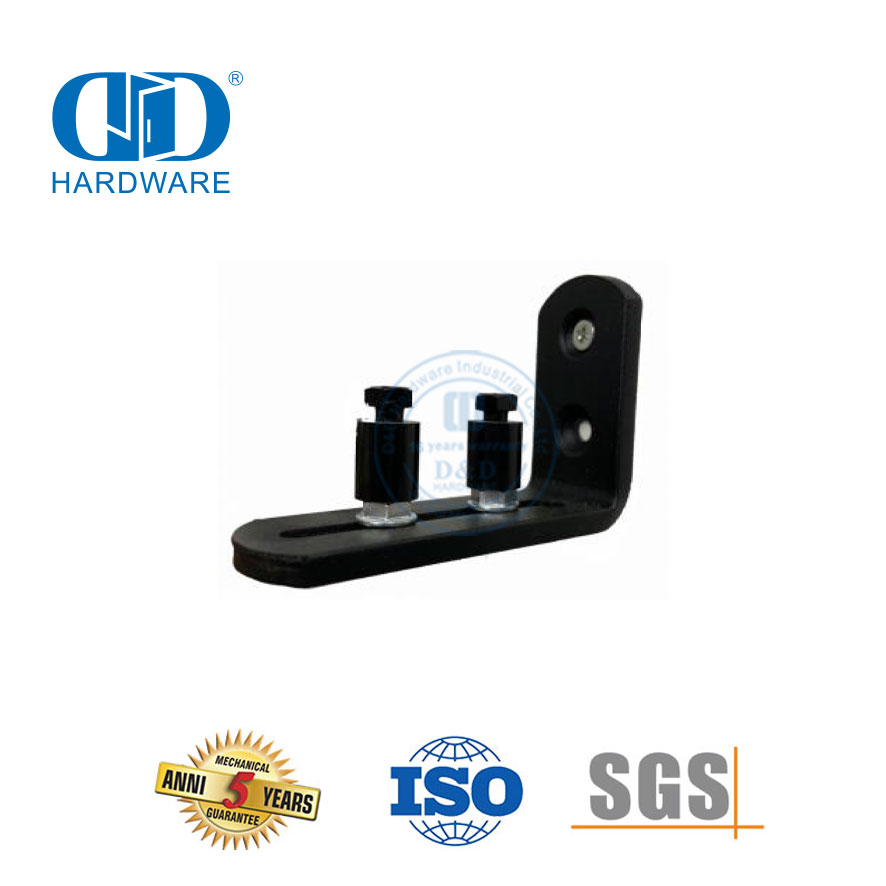 Vlekvrye staal Stille Dubbelstel Skuifdeur Hardeware Heavy Duty Schuurdeur Hardeware Stel Track Kit-DDBD077