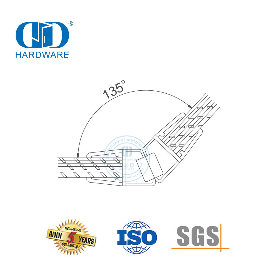 Magnetiese seëlstrook Glasdeur Waterdigte PVC Plastiekseëlstrook Badkamertoebehore-DDWS001