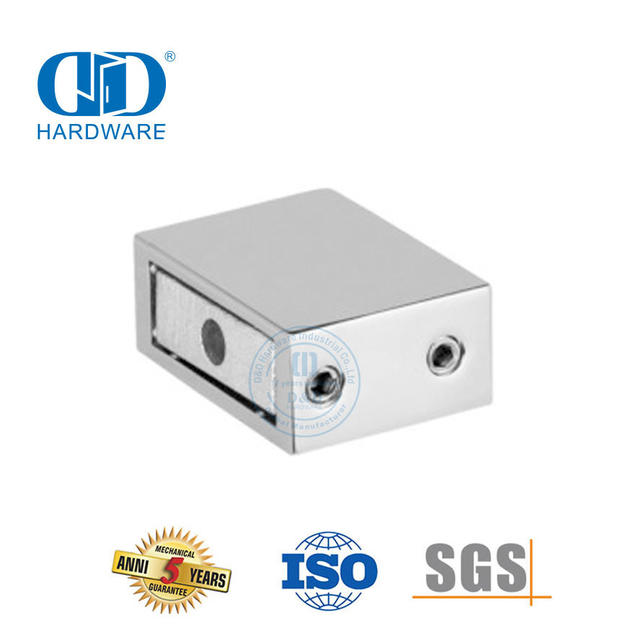 Vlekvrye staal Badkamer Glasdeur Toebehore Kommersiële storthokkies Glasdeur Connector-DDSC018