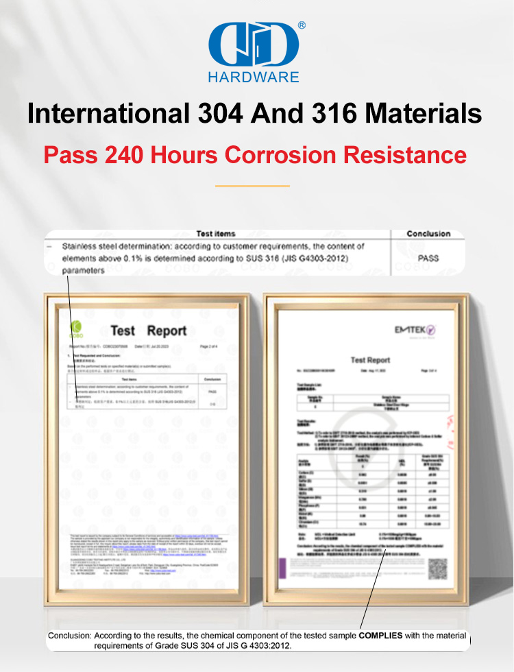 ANSI Graad 1 BHMA Heavy Duty Sekuriteitskarniere vir Staatskantoordeure-DDSS001-ANSI-1-5x5x4.8mm