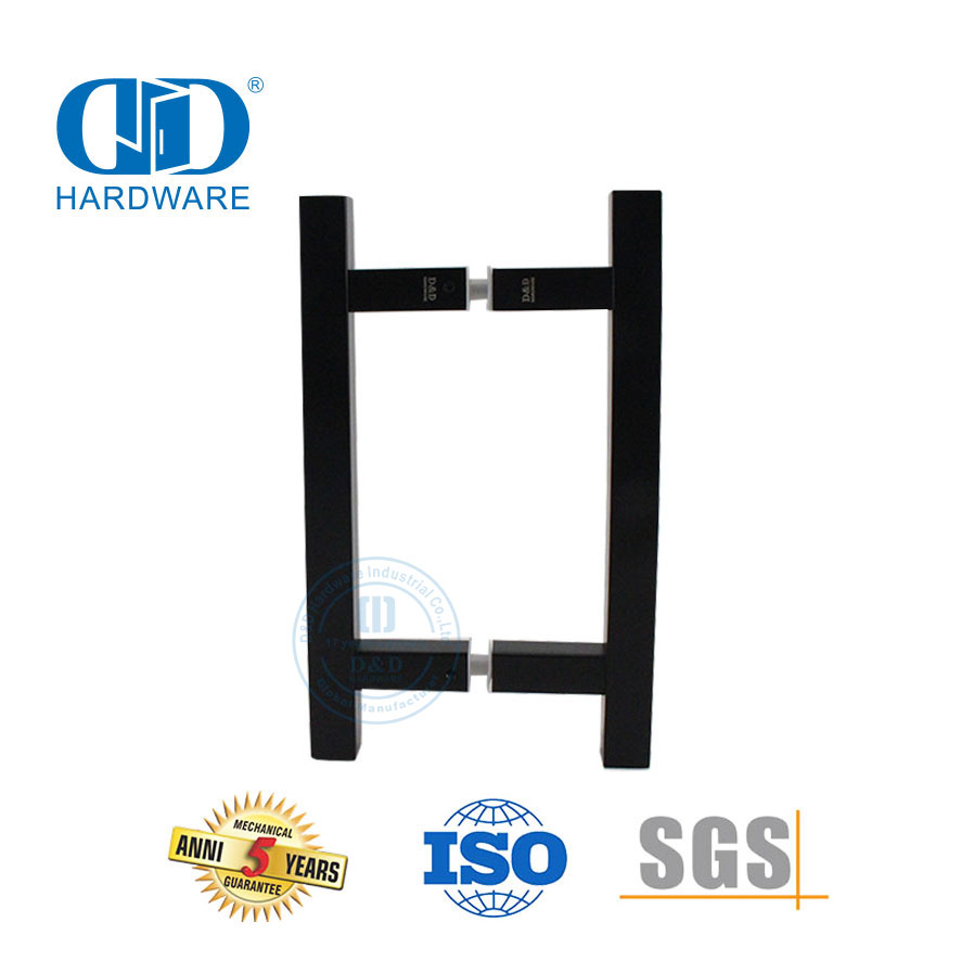 Brilliance moderne eenvoudige vlekvrye staal trekhandvatsel vir badkamerglasdeur-DDPH016-A Φ25-MB