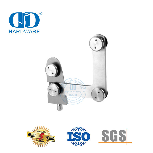 Vlekvrye staal Glas Gemonteerde Glas Connector Pas Sypaneel Piovt Glas Hardeware-DDGP010