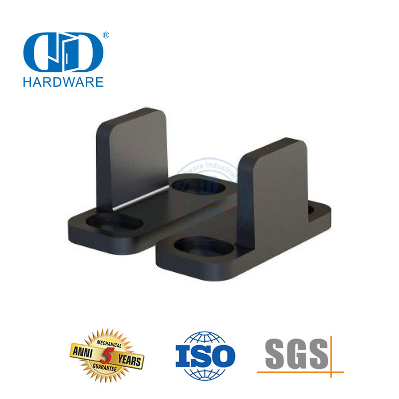 Vlekvrye staal Swart dubbeldeur Schuurdeur hardeware Deur Ondervloergids-DDBD085