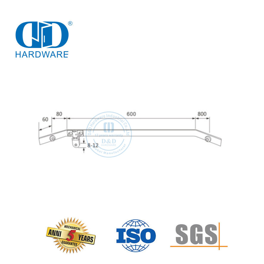 Waterdigte vlekvrye staal glasdeur bykomstighede stortverdelerpaneel Kommersiële storthokkiestelsel-DDSC002