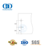 Vlekvrye staal skuifdeur Hardeware Patch Fitting Pivot Glas Fitting Vir Ingang Glas Deur-DDGP002