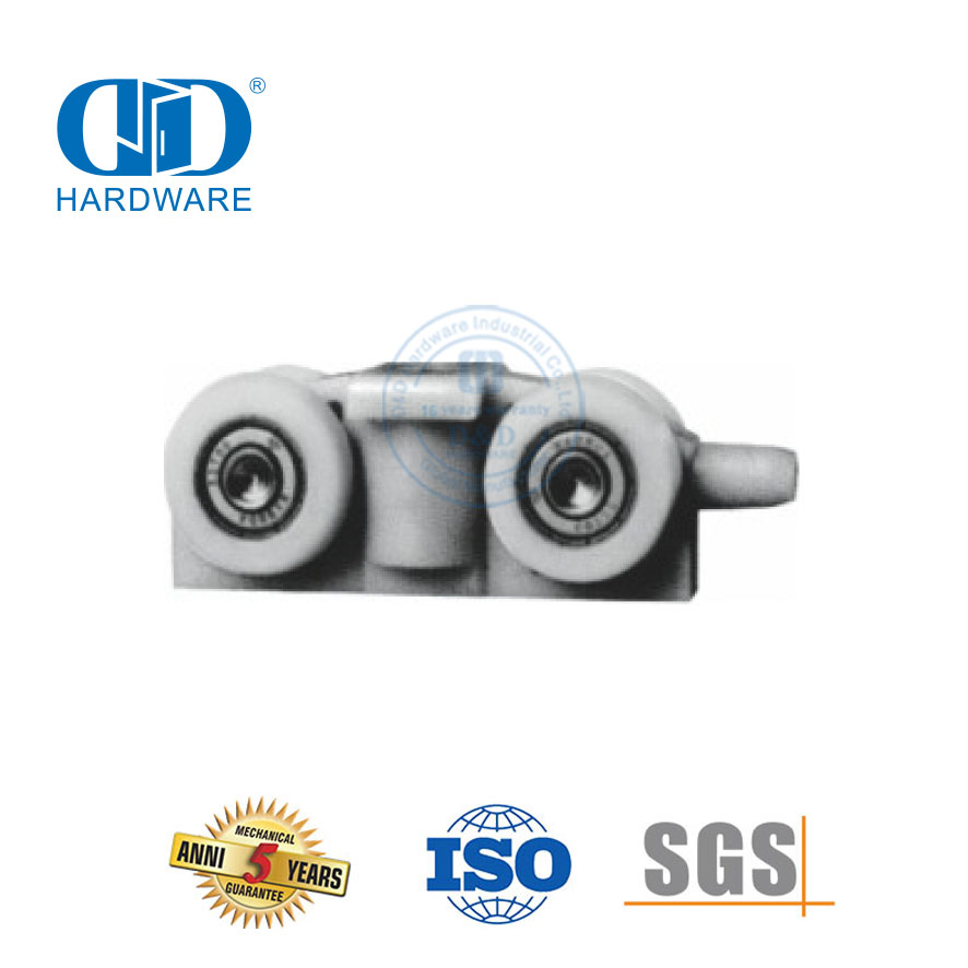 Vlekvrye staal Raamlose Glasdeur Hardeware Deur Roller Katrol Glas Hardeware Meubels Toebehore Vir Badkamer-DDGS154