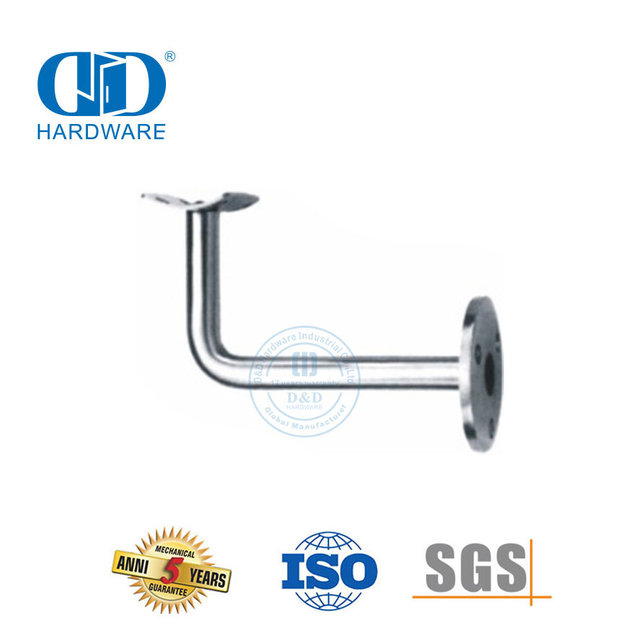 Steunbeugel Vlekvrye staal trapreling Toebehore Glasdeur Hardeware Handreling Bracket-DDHB002