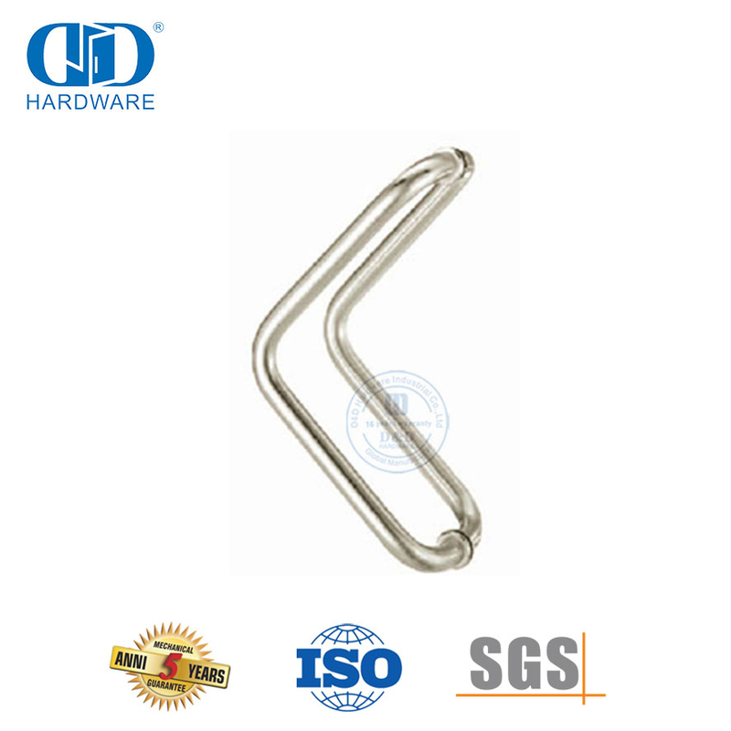 Satyn 316 vlekvrye staal glas gemonteer rug-aan-rug elmboog styl trek handvatsel-DDPH012