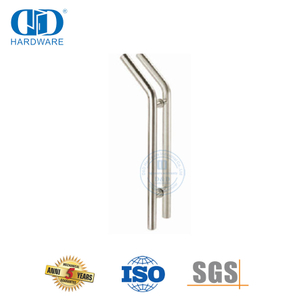 Badkamer hardeware Toebehore Vlekvrye staal buis koppel trek handvatsel vir glas deur-DDPH009