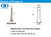 Sinklegering deurstopper vlekvrye staal met metaaldeur-DDDS054