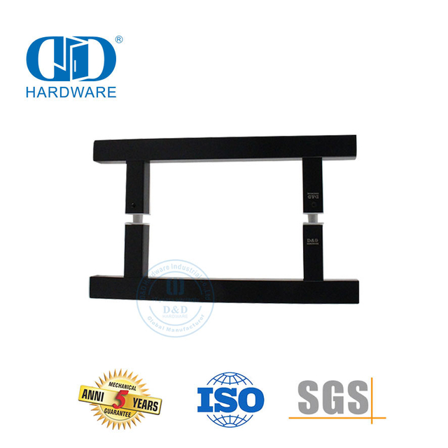 Brilliance moderne eenvoudige vlekvrye staal trekhandvatsel vir badkamerglasdeur-DDPH016-A Φ25-MB