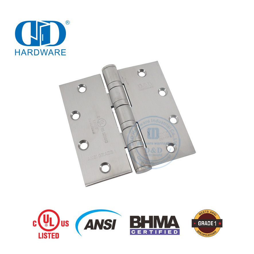 ANSI Graad 1 BHMA Heavy Duty Sekuriteitskarniere vir Staatskantoordeure-DDSS001-ANSI-1-5x5x4.8mm