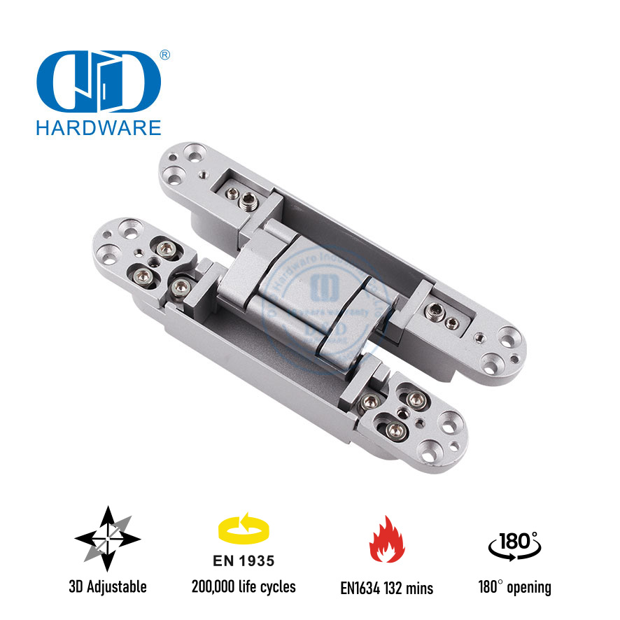 Hoë kwaliteit EN1935 Heavy Duty 3D onsigbare skarnier vir branddeur-DDCH008-G80